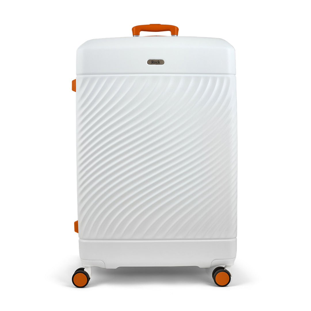 Brand New Official Love Island White & Orange Large Suitcase - Personalised