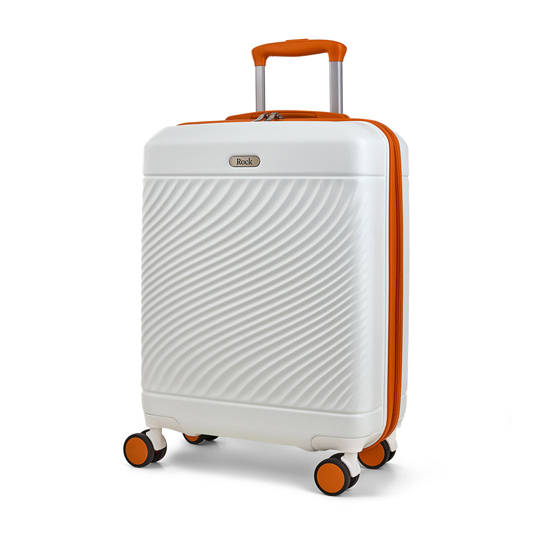 Brand New Official Love Island White & Orange Cabin Suitcase - Personalised
