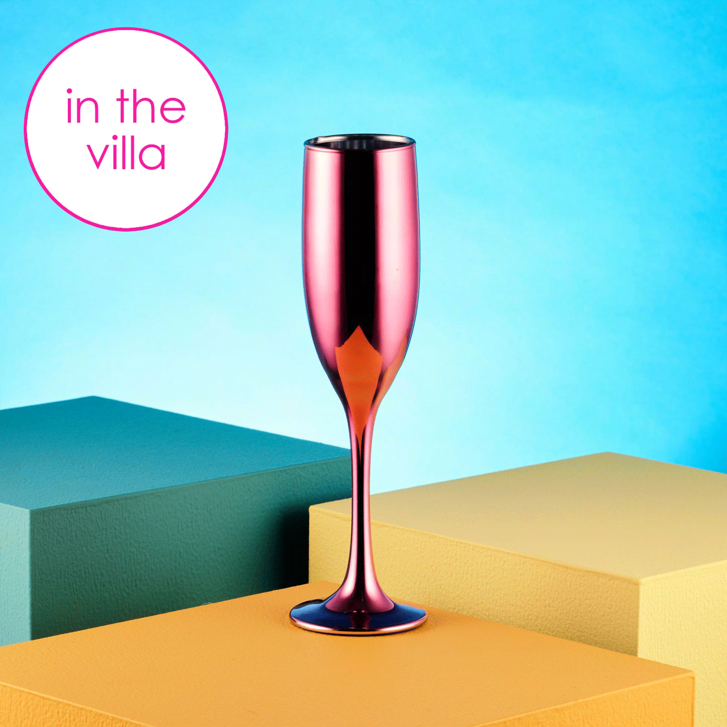 Love Island Pink Champagne Flute - Set of 2