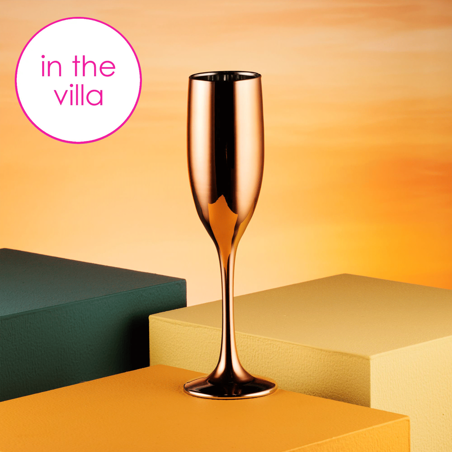 Love Island Rose Gold Champagne Flute - Set of 2