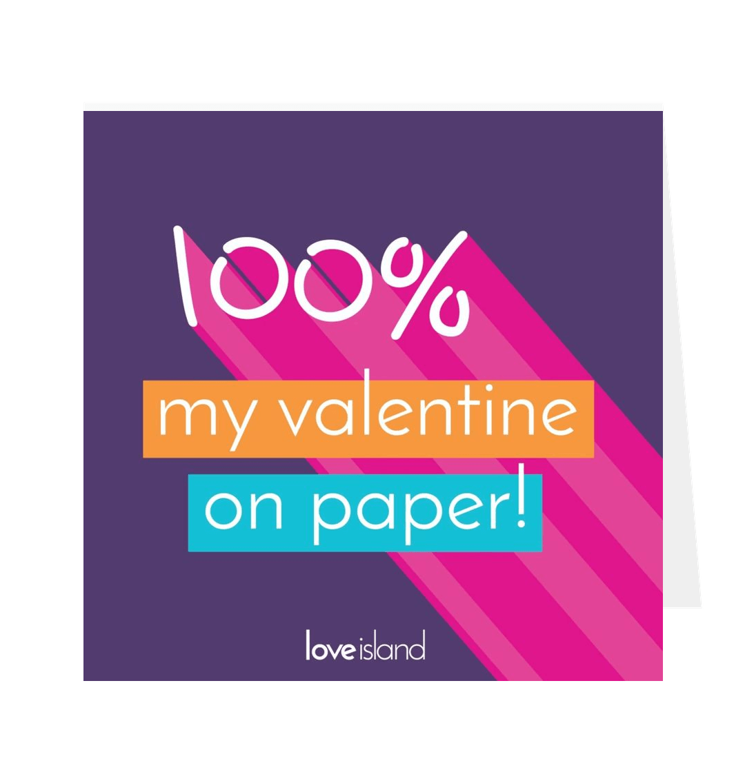My Valentine On Paper Greeting Card