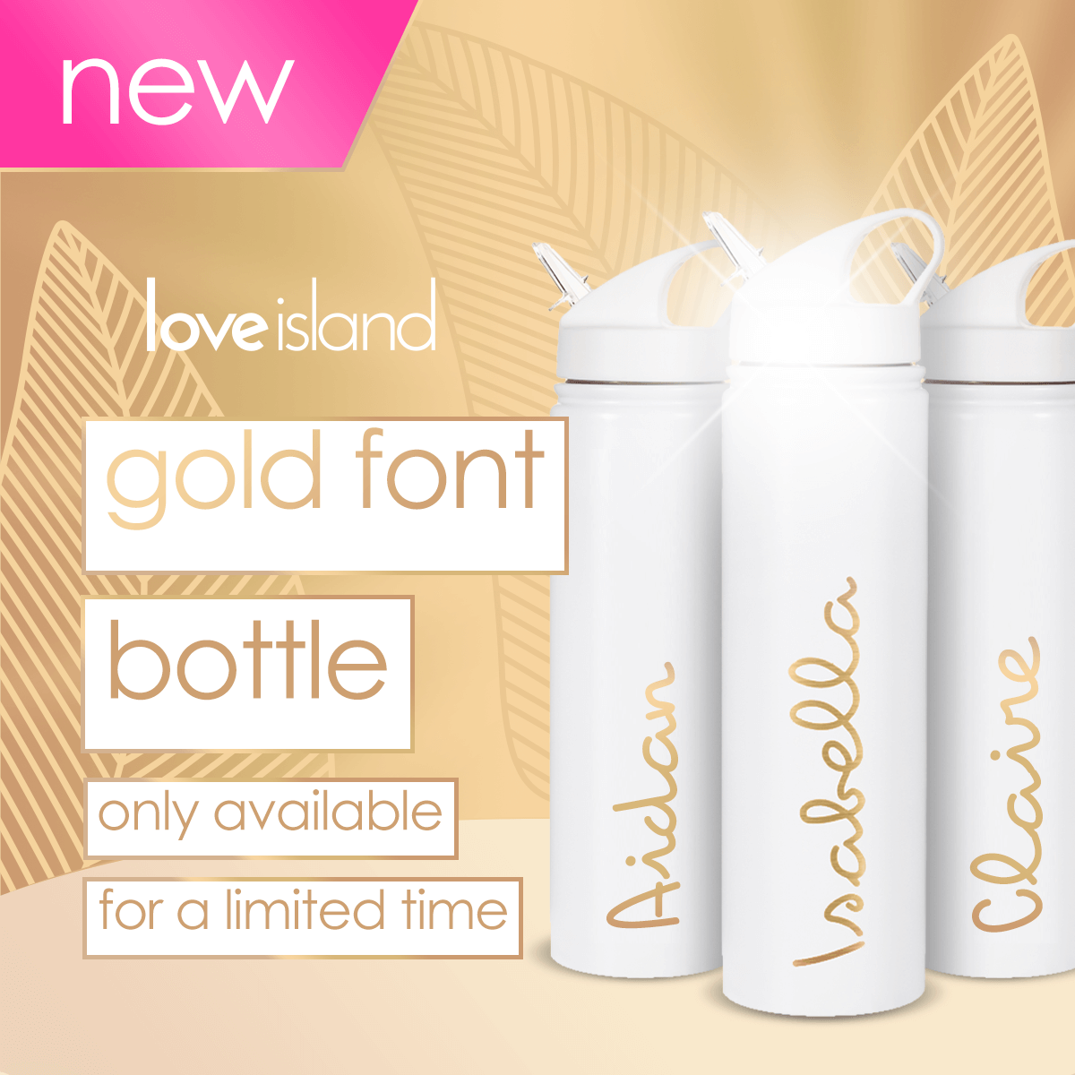 OFFICIAL LOVE ISLAND WATER BOTTLE – Official Love Island Store