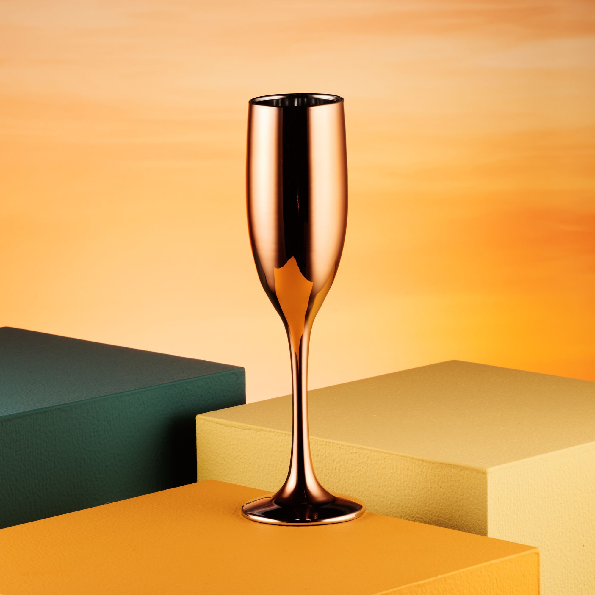 Rose Gold Drinkware Front