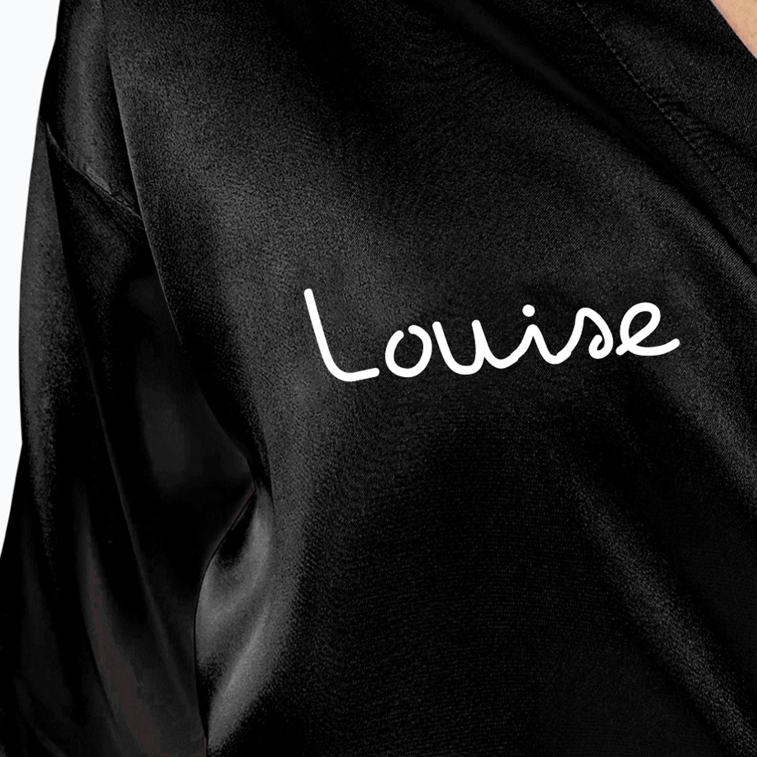 Official Black Love Island Robe - Personalised