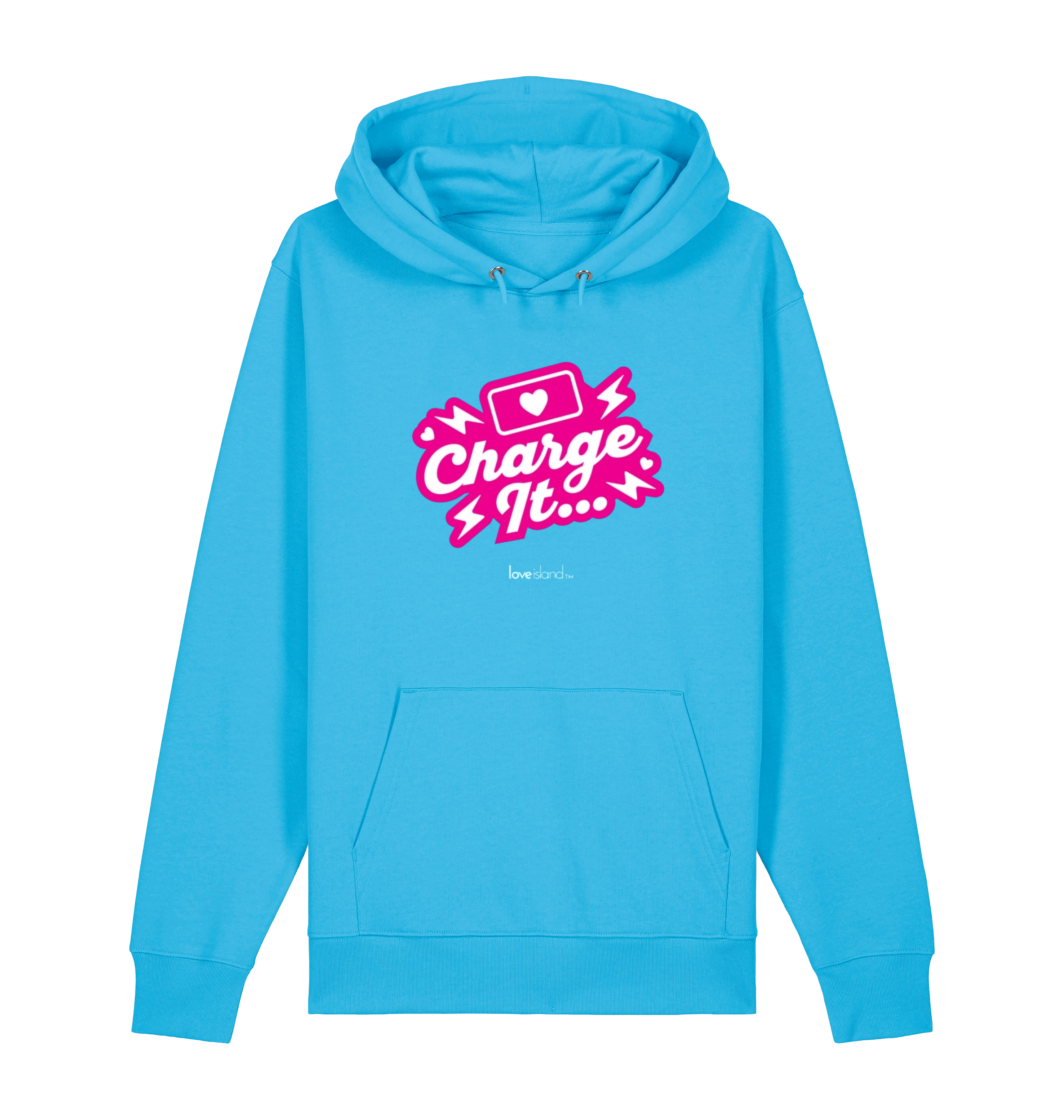 Aqua Blue Printed Sweater Front