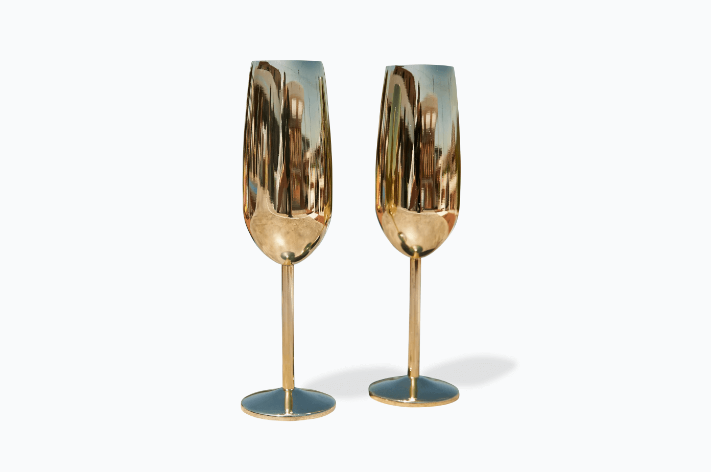 Official Love Island Gold Champagne Flutes - Set of 2