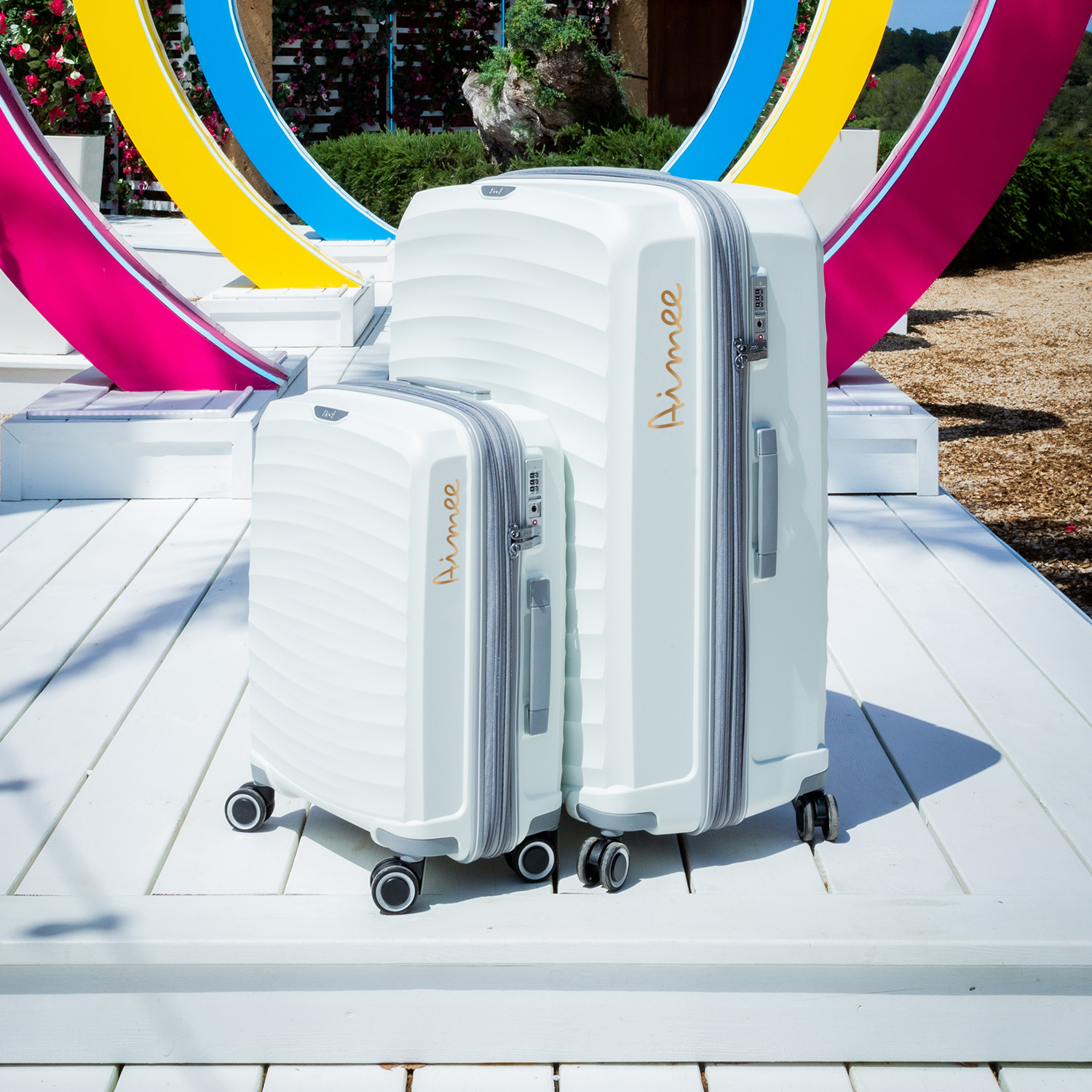 Official Love Island Sunwave Cabin Suitcase - Personalised GOLD Edition