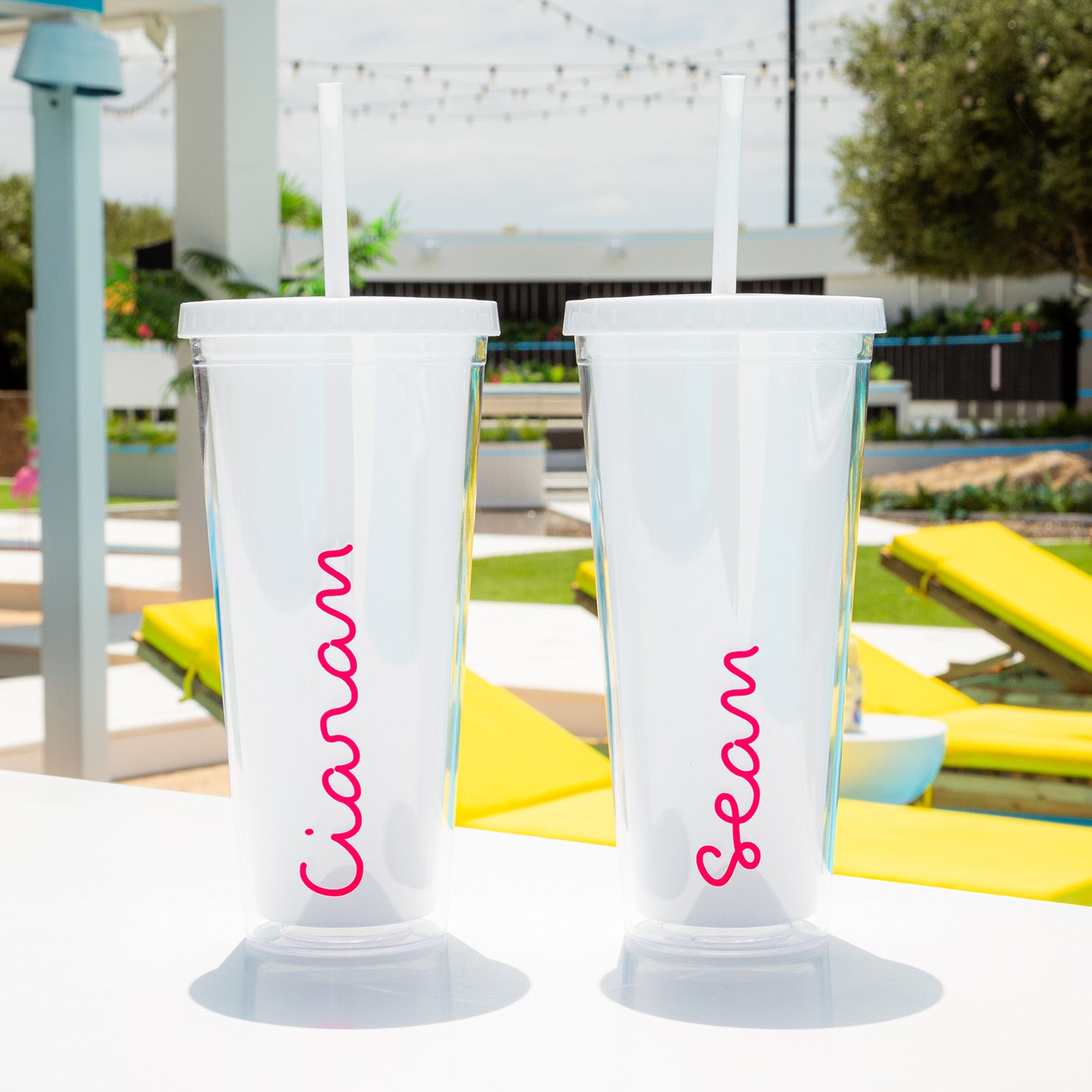 Official Love Island Straw Cup - Personalised