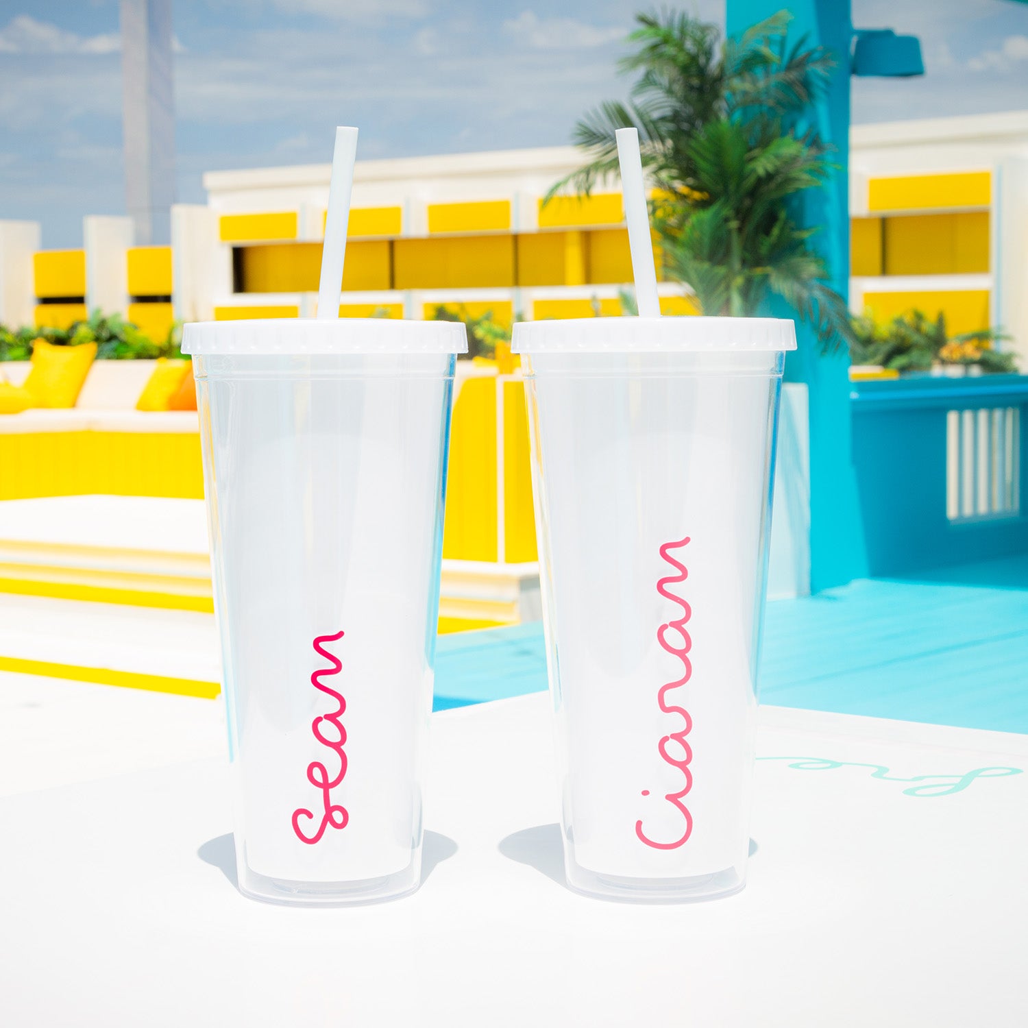 Official Love Island Straw Cup - Personalised