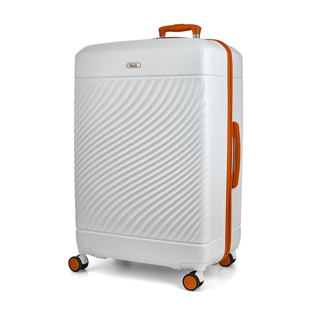 Brand New Official Love Island White & Orange Large Suitcase - Personalised