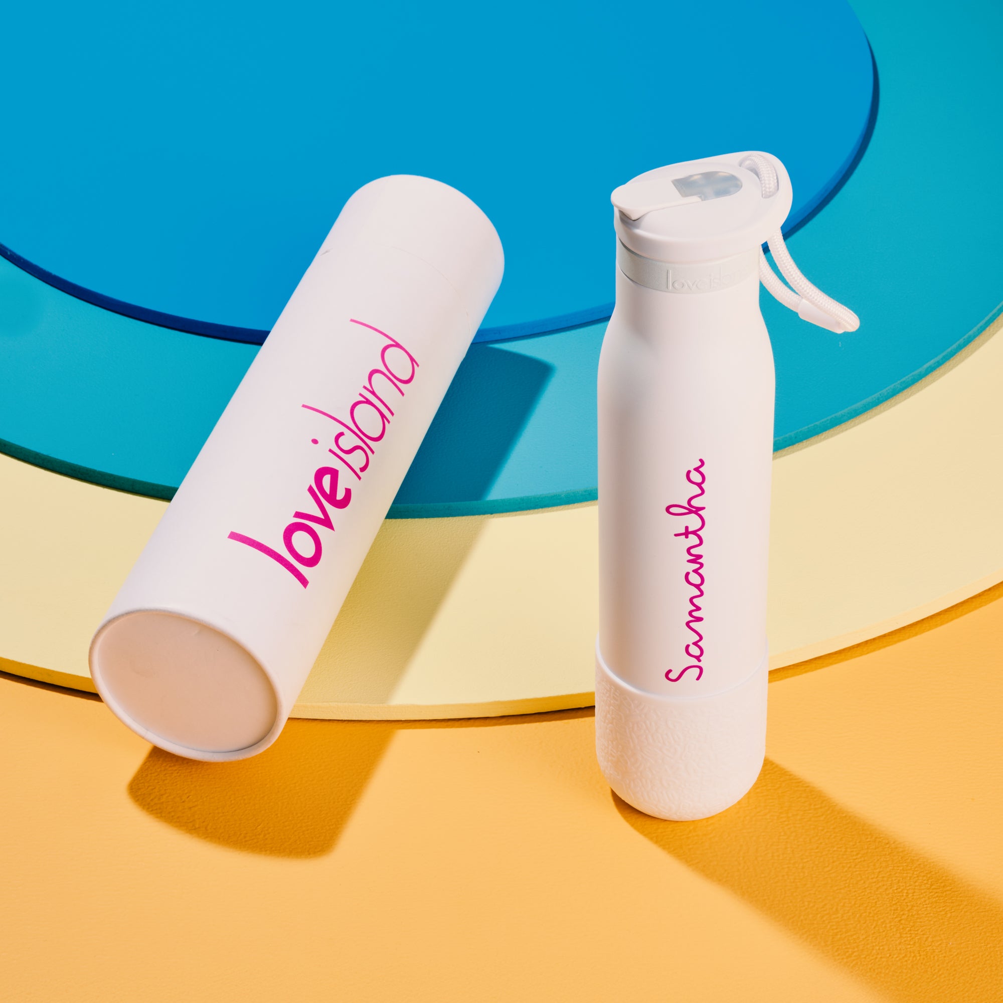 Brand New Official Love Island Insulated Water Bottle Personalised