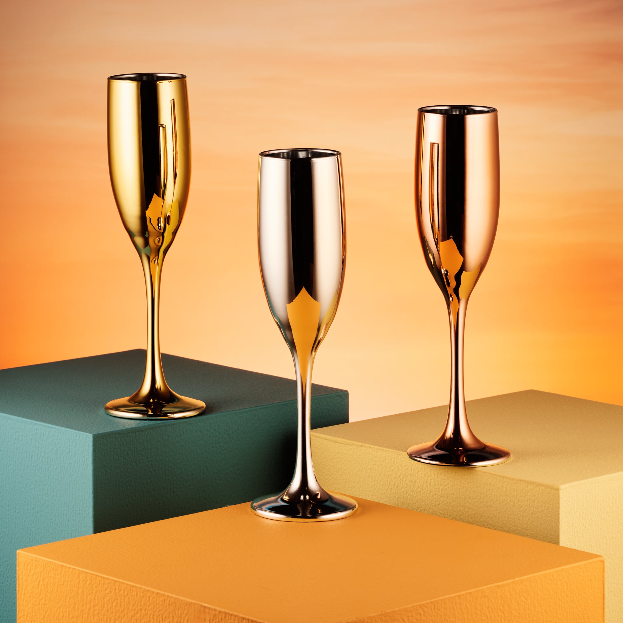 Love Island Gold Champagne Flute - Set of 2