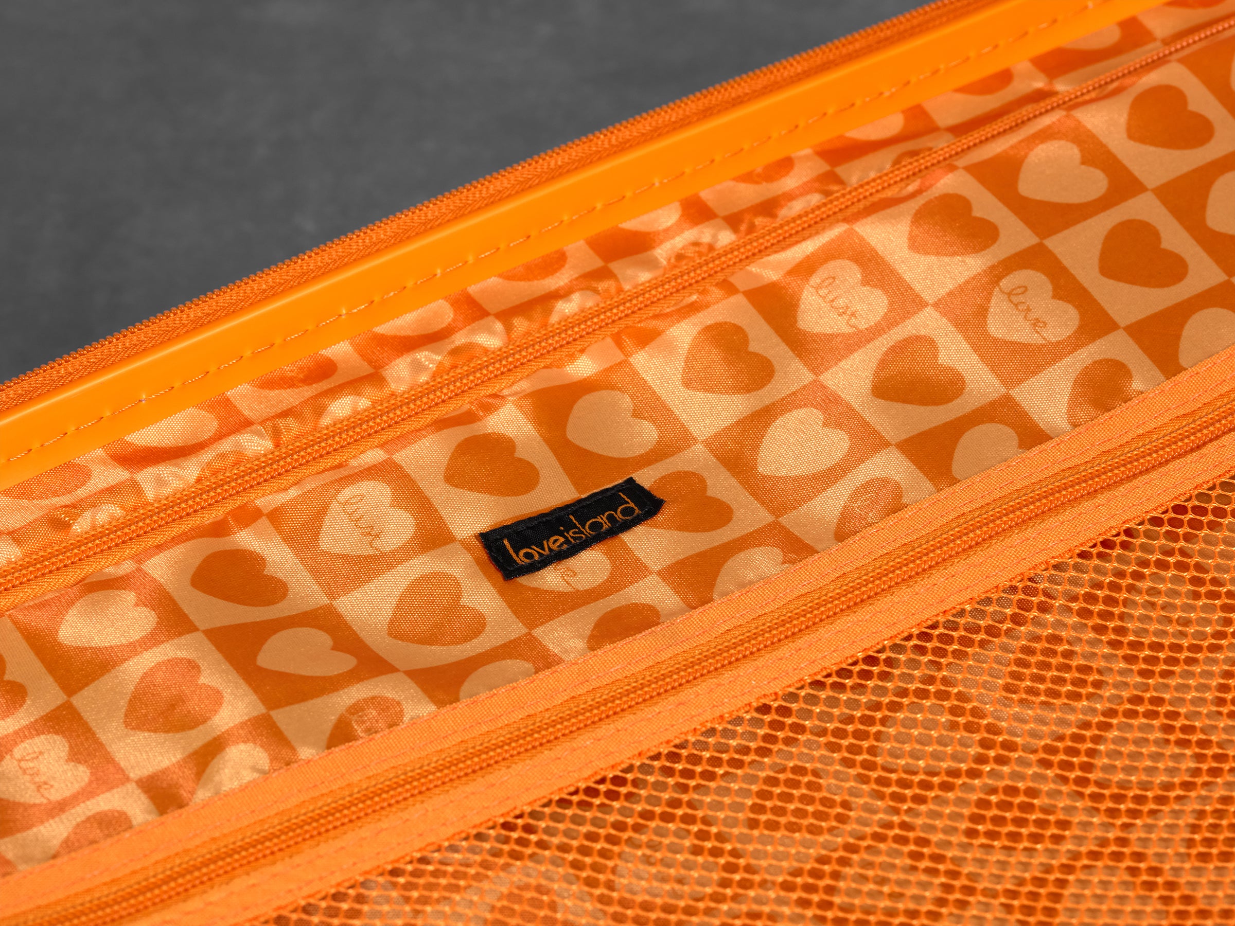 Brand New Official Love Island White & Orange Large Suitcase - Personalised