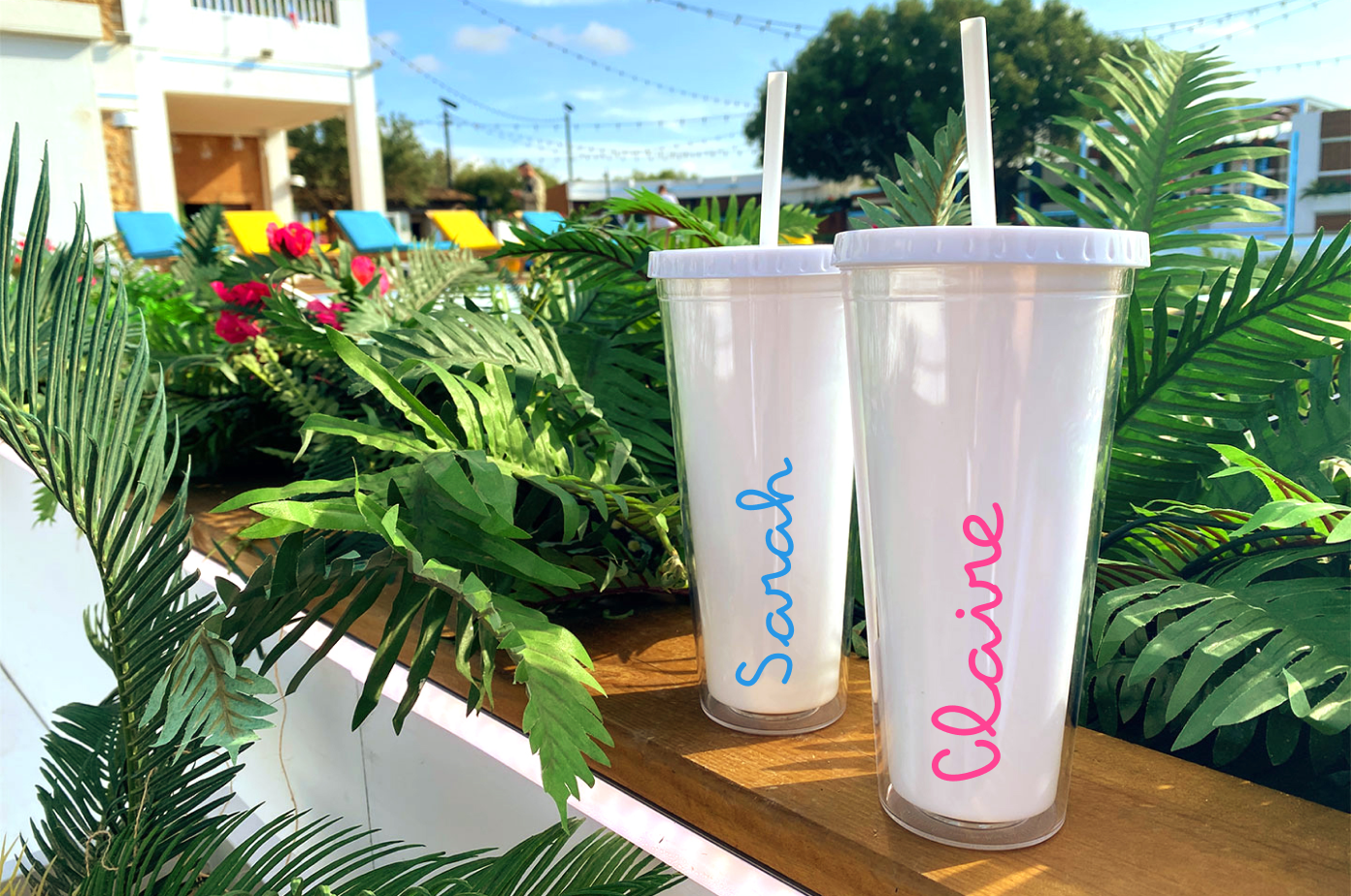 Official Love Island Straw Cup Personalised Official Love