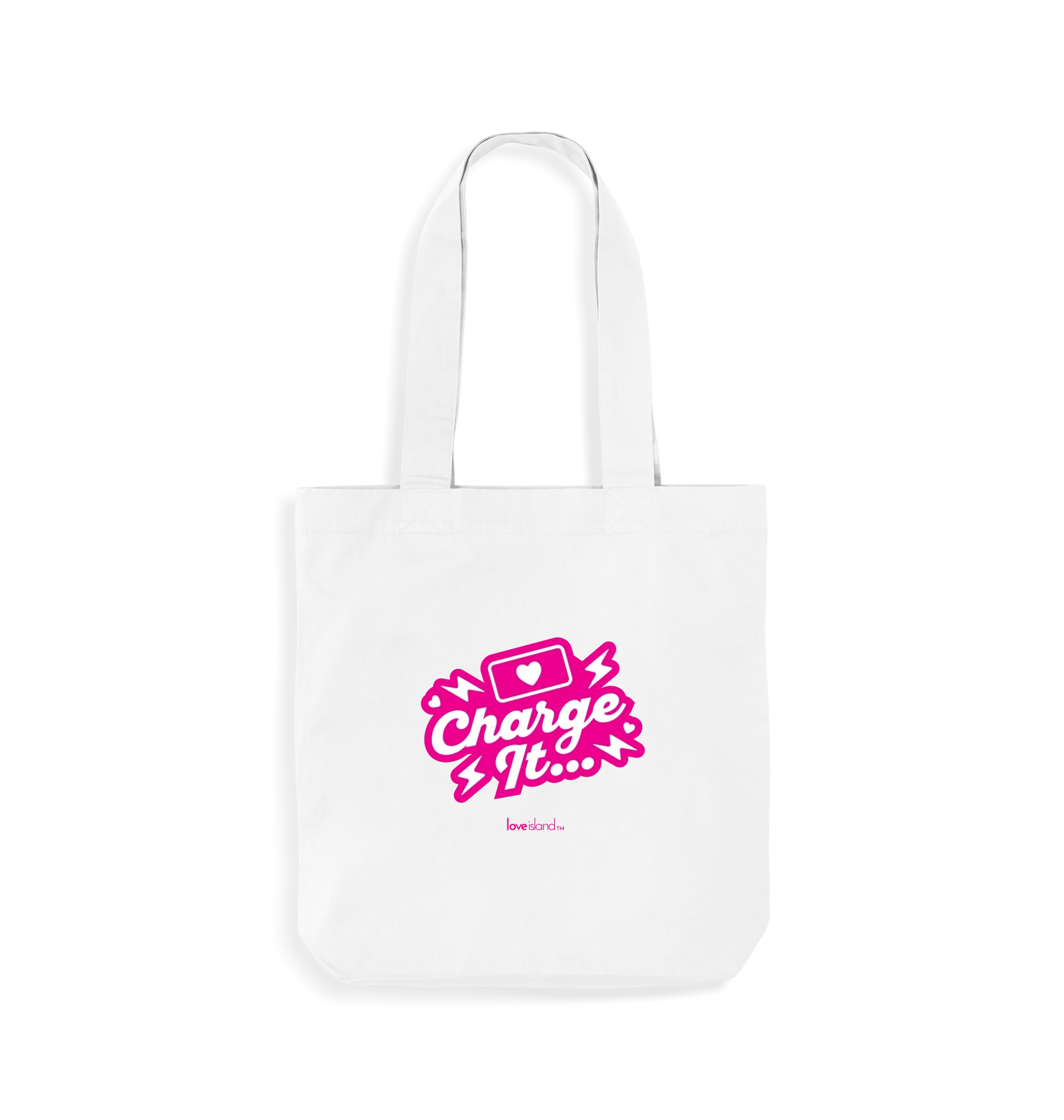 White Printed Bag Front