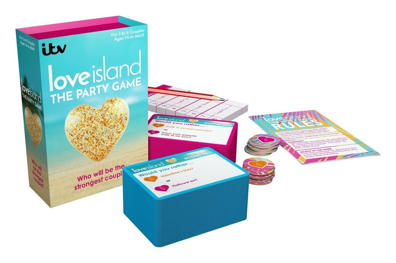 Multicoloured Official Love Island The Party Game